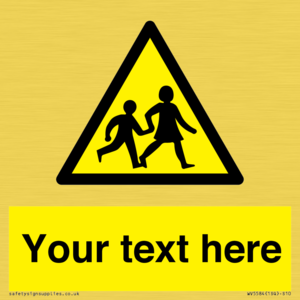 Custom Warning children Sign